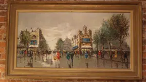 Impressionist painting purchased in an antique shop, MI