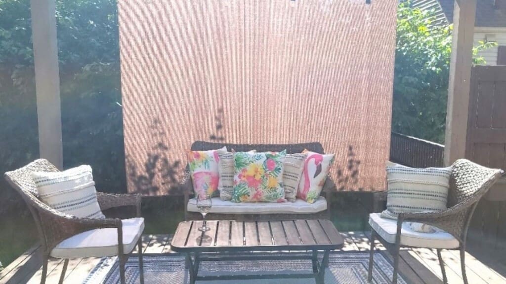 deck sitting area airbnb