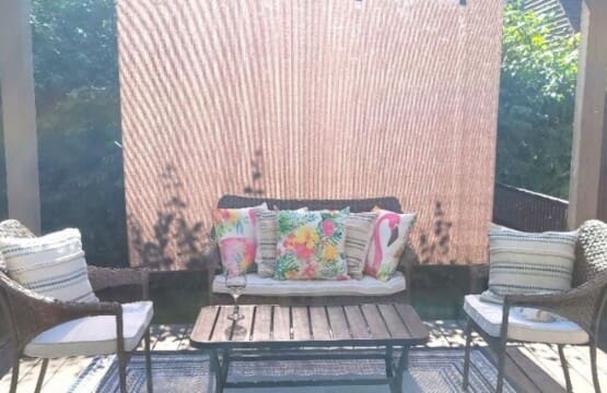deck sitting area airbnb