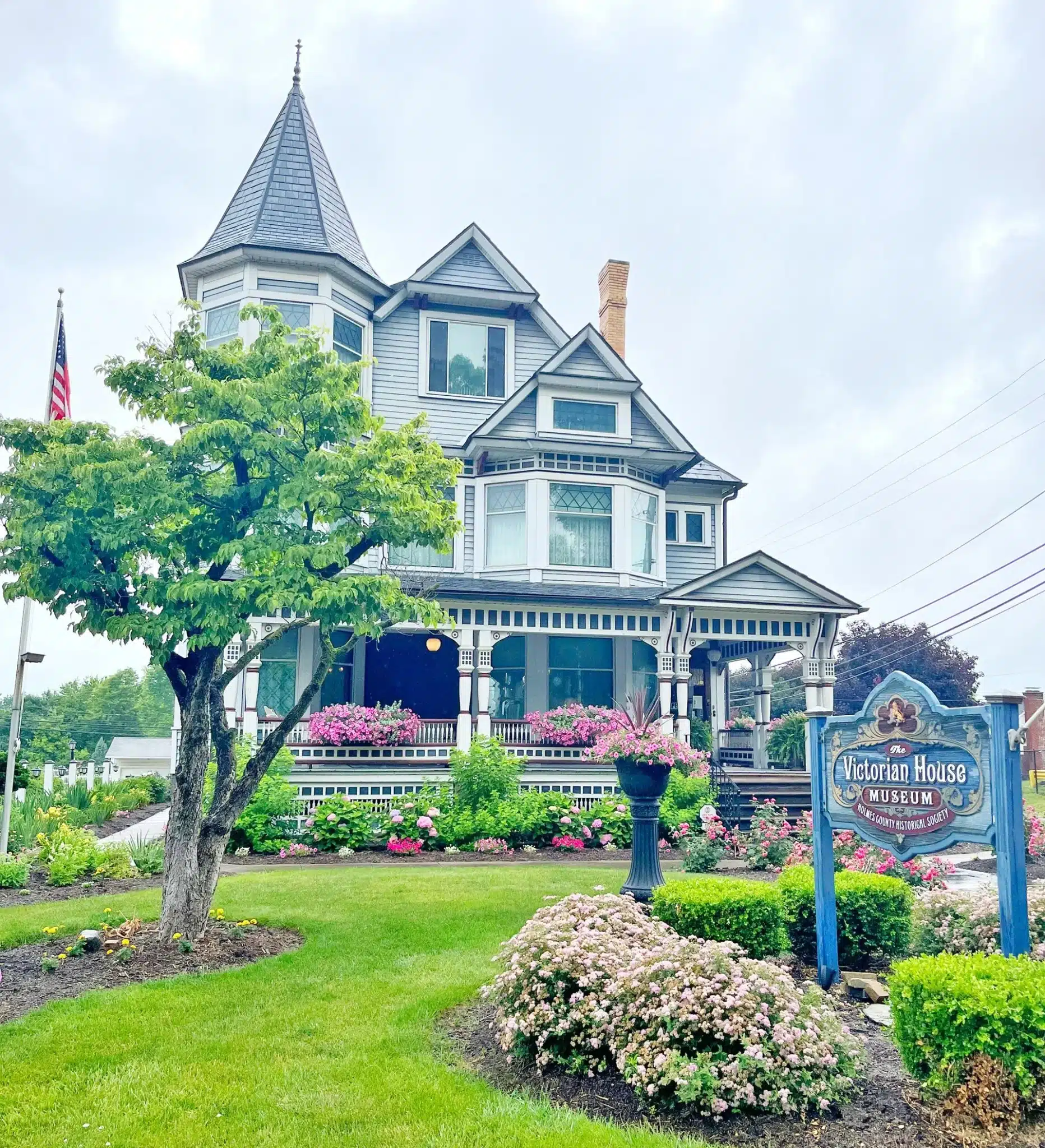 The 28-room Victorian House Museum, a Queen Anne mansion in Millersburg, Ohio
